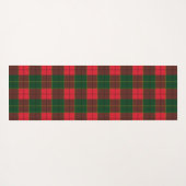 Winter Holiday Tartan pattern  Scottish red green ヨガマット (裏面(横))