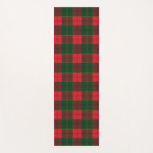 Winter Holiday Tartan pattern  Scottish red green ヨガマット (正面)