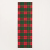 Winter Holiday Tartan pattern  Scottish red green ヨガマット (裏面)