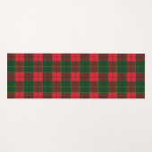 Winter Holiday Tartan pattern  Scottish red green ヨガマット (正面(横))