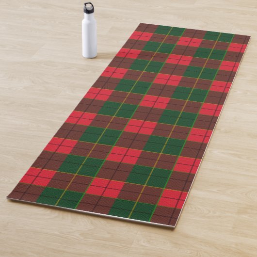 Winter Holiday Tartan pattern  Scottish red green ヨガマット (インサイチュ)