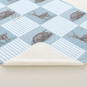 Winter Holiday Theme Baby Blanket シェルパブランケット (3/4)