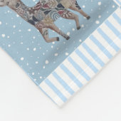 Winter Holiday Theme Baby Blanket フリースブランケット (角)