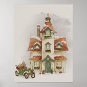 Winter Holidays Animals Nursery Poster ポスター (正面)