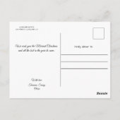 Winter Holidays Postcard ポストカード (裏面)