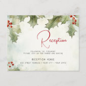 Winter Holly and Berries エンクロージャーカード (正面)