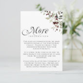 Winter Holly Berry More Information Wedding エンクロージャーカード (スタンド正面)