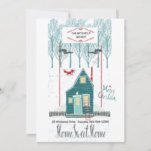 Winter Homeの新しいアドレスのお知らせ 案内状 (正面)
