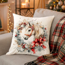 Winter Horse in Frosty Woods