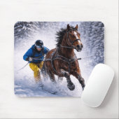   Winter Horse Mouse Pads マウスパッド (マウス)