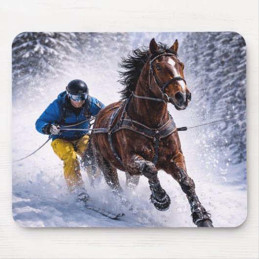   Winter Horse Mouse Pads マウスパッド (正面)