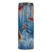 Winter Horse Snowy Forest Sunset タンブラー (裏面)