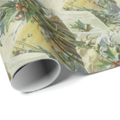 Winter House Vintage Illustration ラッピングペーパー (ロールコーナー)