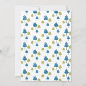 Winter houses Birthday Party Baby 招待状 (裏面)