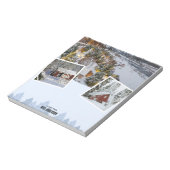 Winter Houses & Snowy Landscape Notepad ノートパッド (回転)