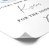 Winter how many kisses bridal shower game ポスター (角)