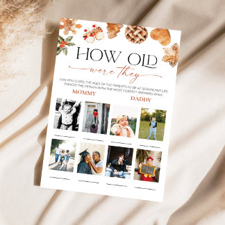 Winter How Old Were They Baby Shower Game