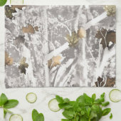 Winter Hunting Camouflage Look キッチンタオル (折り畳み)