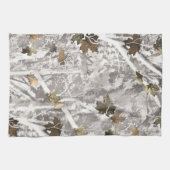 Winter Hunting Camouflage Look キッチンタオル (横)