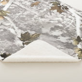 Winter Hunting Camouflage Look シェルパブランケット (3/4)