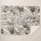 Winter Hunting Camouflage Look シェルパブランケット (正面(横))