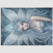 Winter Ice Fairy Queen with Crystal Wings Fantasy  薄葉紙 (正面)