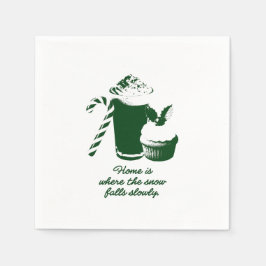 Winter illustration スタンダードカクテルナプキン