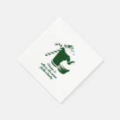 Winter illustration スタンダードカクテルナプキン (角)