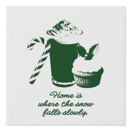 Winter illustration poster フェイクキャンバスプリント