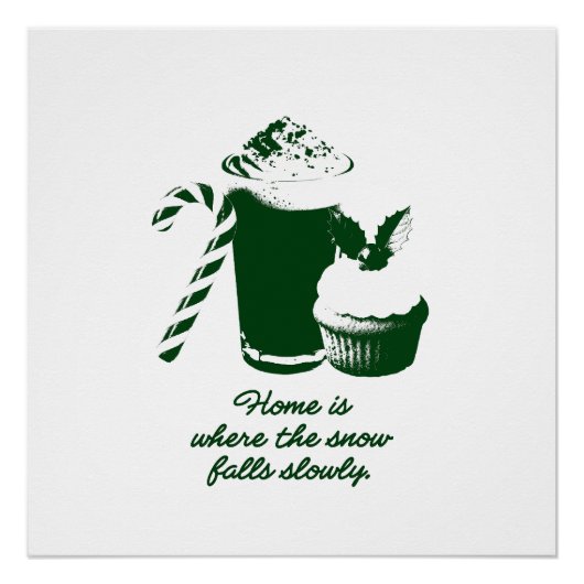 Winter illustration poster ポスター (正面)