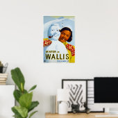 Winter im Wallis、Schweiz、スキーポスター ポスター (ホームオフィス)