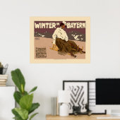 Winter in Bayernヴィンテージ旅行ポスター ポスター (ホームオフィス)