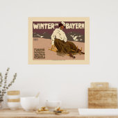 Winter in Bayernヴィンテージ旅行ポスター ポスター (キッチン)