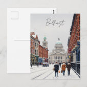 Winter in Belfast City Hall Postcard ポストカード (正面/裏面)