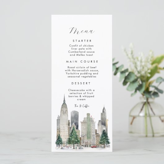winter in New York Flat Menu メニュー (スタンド正面)