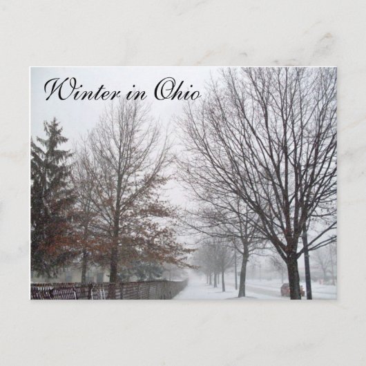 WINTER IN OHIOポストカード ポストカード (正面)
