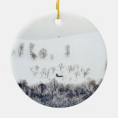 Winter in Paltinis – ルーマニア セラミックオーナメント (裏面)