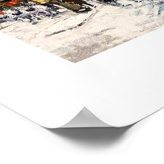 Winter in Paris. Fine Art Poster ポスター (角)