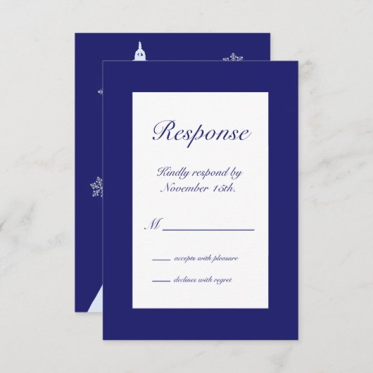 Winter in Paris RSVP indigo (正面/裏面)