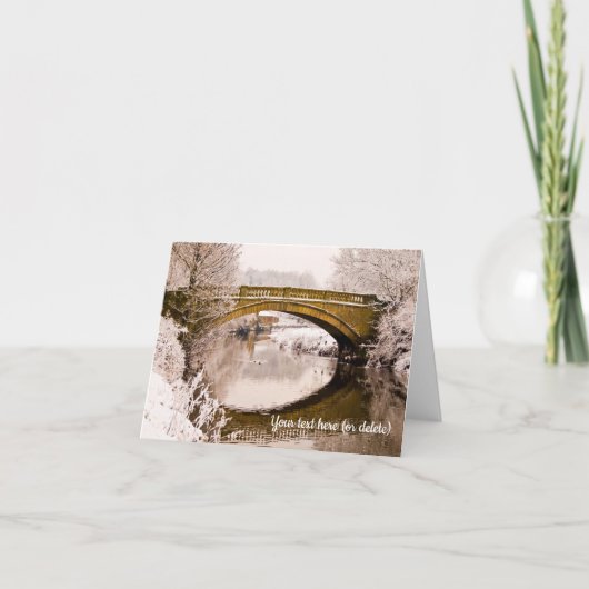 Winter in Pollok Park, Glasgow, Scotland カード (正面)