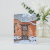 Winter in Santa Fe, New Mexico シーズンポストカード (スタンド正面)