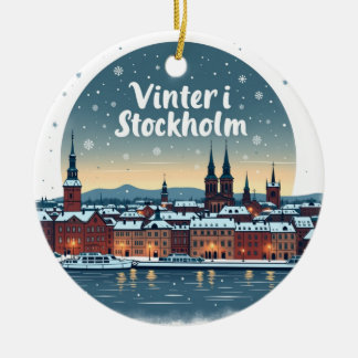 Winter in Stockholm Christmas Ornament セラミックオーナメント
