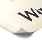 Winter in Switzerland Squirrel Vintage Travel ポスター (角)