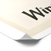 Winter in Switzerland Vintage Travel Poster ポスター (角)