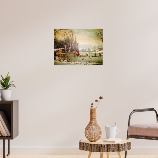 Winter in the Country, Getting Ice Poster ポスター (リビング3)