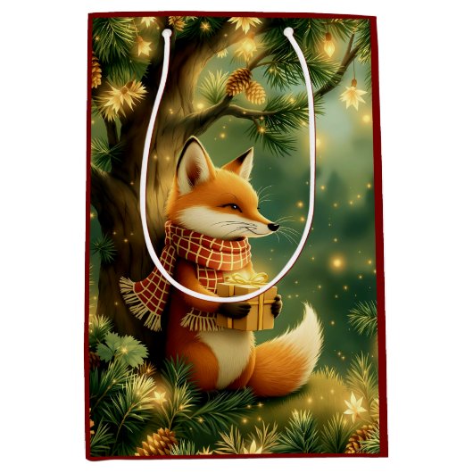 Winter in the Pines ミディアムペーパーバッグ (正面)