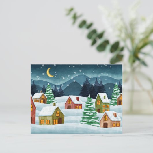 Winter in town ポストカード (スタンド正面)