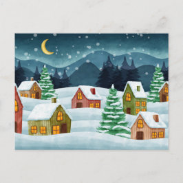 Winter in town ポストカード