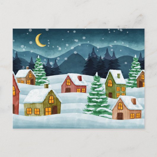 Winter in town ポストカード (正面)