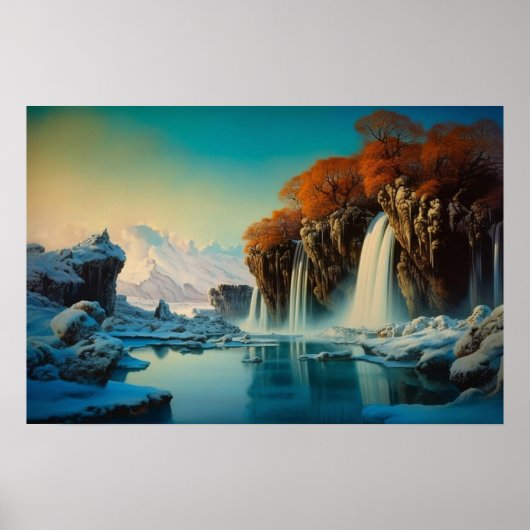 Winter in Valley秋 ポスター (正面)